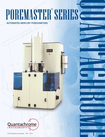 PoreMaster series Brochure - Quantachrome Instruments