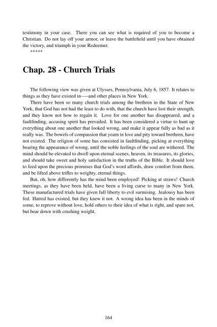 Testimonies for the Church Volume 1 - A New You Ministry