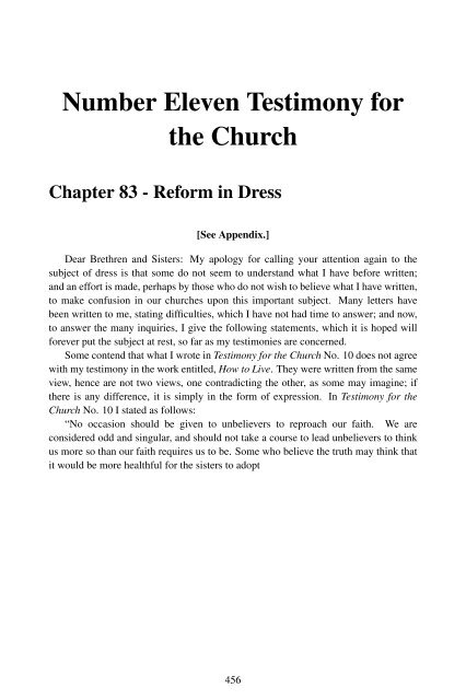 Testimonies for the Church Volume 1 - A New You Ministry