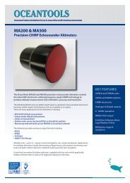 MA200 & MA500 Precision CHIRP Echosounder Altimeters - AUVAC