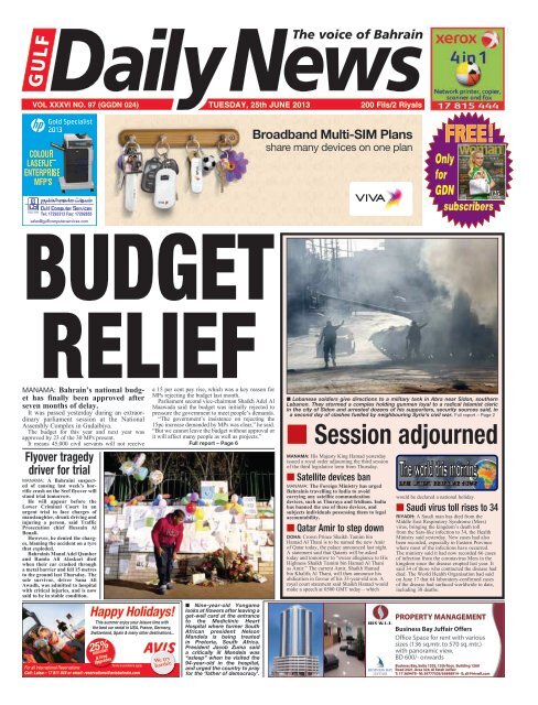 Session adjourned - Gulf Daily News