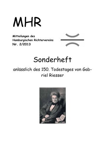 MHR 2/2013 online - Hamburgischer Richterverein