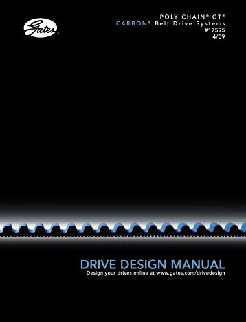 Poly Chain® GT® Carbon® Belt Drive Selection Procedure