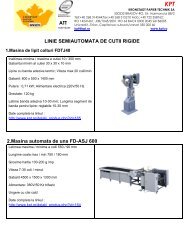 LINIE SEMIAUTOMATA DE CUTII RIGIDE 2.Masina automata de ...