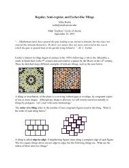 Escher Tilings - Math Teachers' Circles