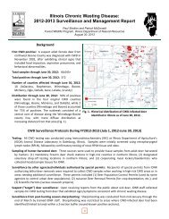 Illinois Chronic Wasting Disease: 2012-2013 Surveillance and ...