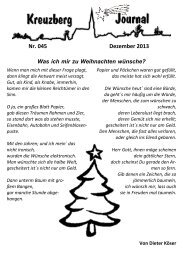 Ausgabe 045 - 12 2013 - Kreuzberg im Bergischen Land