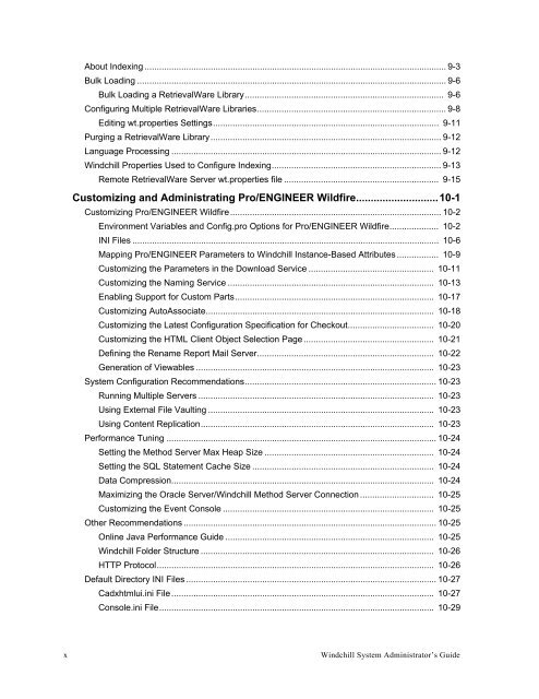 Windchill System Administrator's Guide