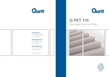 G-PET - Recyclable Structural Foam Sales Leaflet - Gurit
