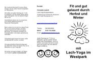 Flyer - Lach-Yoga im Westpark - FOEBE