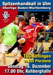 Spitzenhandball in Ulm - TSG Söflingen