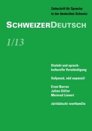 SchweizerDeutsch 1/13