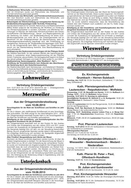 Amtsblatt KW 28 - Verbandsgemeinde Lauterecken