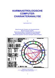 KARMAASTROLOGISCHE COMPUTER- CHARAKTERANALYSE