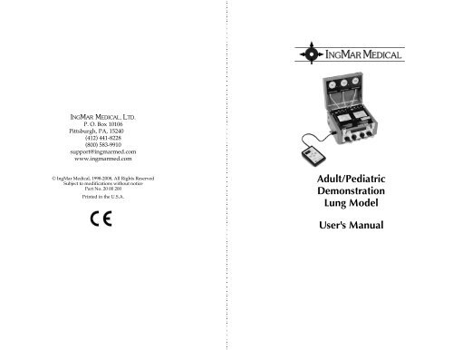 User's Manual - IngMar Medical