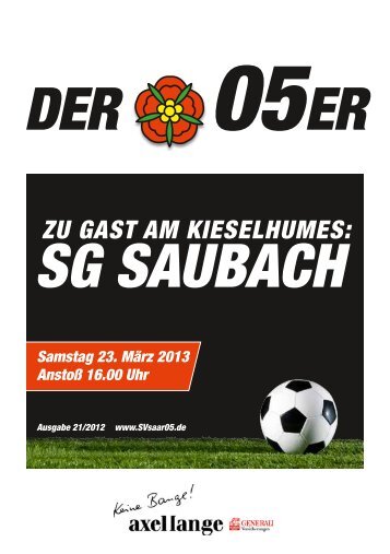 05er SG Saubach - SV Saar 05 Fußball e.V.