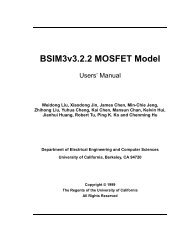 BSIM3v3.2.2 MOSFET Model - The University of Texas at Dallas