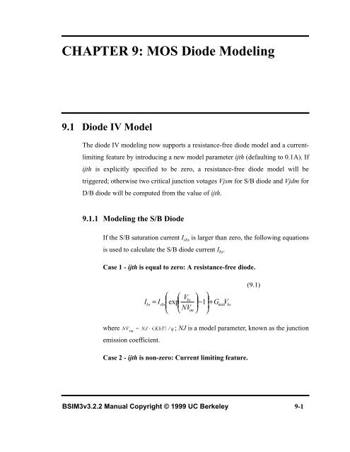 BSIM3v3.2.2 MOSFET Model - The University of Texas at Dallas