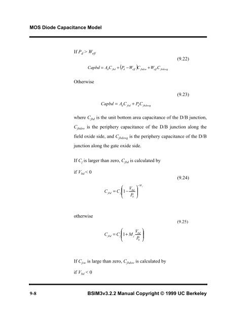 BSIM3v3.2.2 MOSFET Model - The University of Texas at Dallas