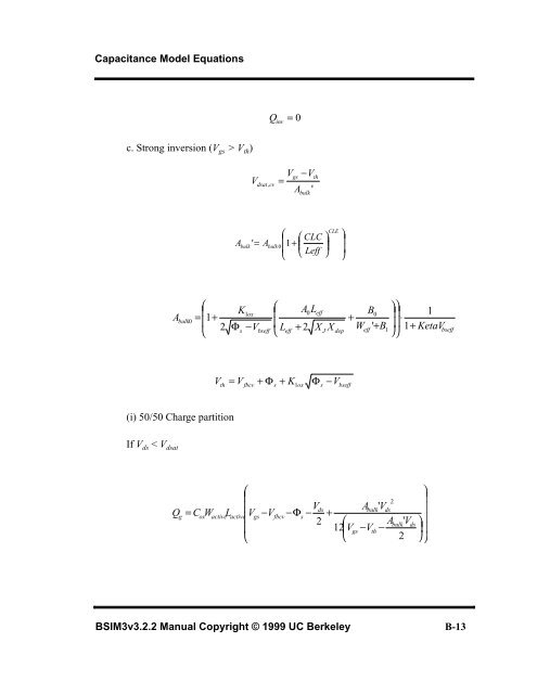 BSIM3v3.2.2 MOSFET Model - The University of Texas at Dallas