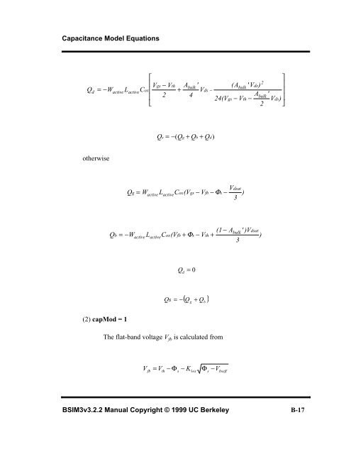 BSIM3v3.2.2 MOSFET Model - The University of Texas at Dallas