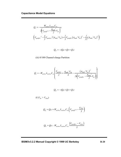 BSIM3v3.2.2 MOSFET Model - The University of Texas at Dallas