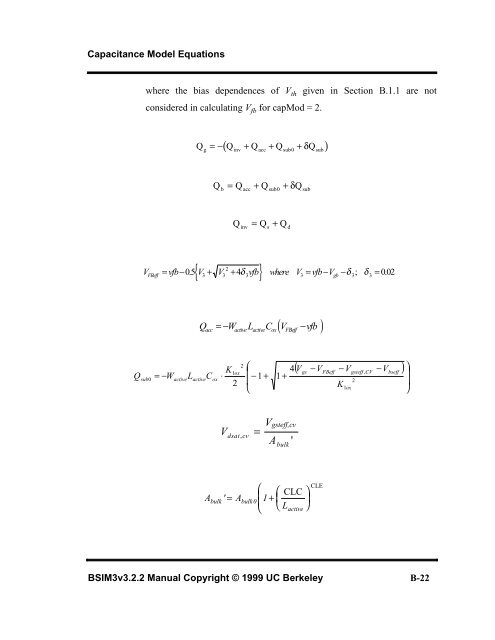 BSIM3v3.2.2 MOSFET Model - The University of Texas at Dallas