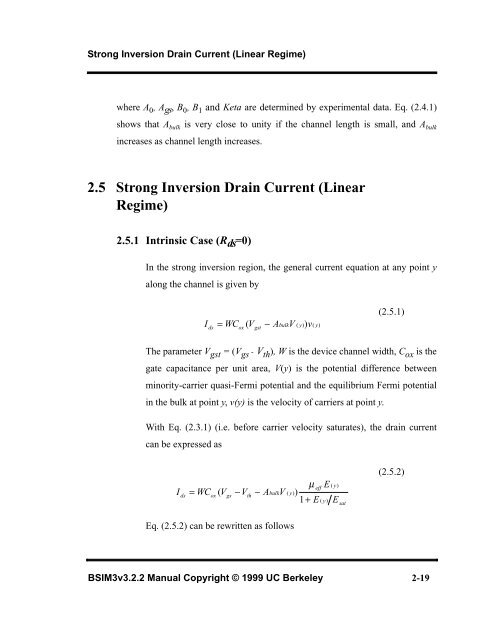 BSIM3v3.2.2 MOSFET Model - The University of Texas at Dallas