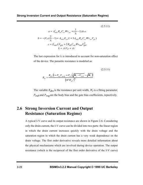 BSIM3v3.2.2 MOSFET Model - The University of Texas at Dallas