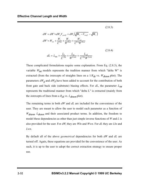 BSIM3v3.2.2 MOSFET Model - The University of Texas at Dallas