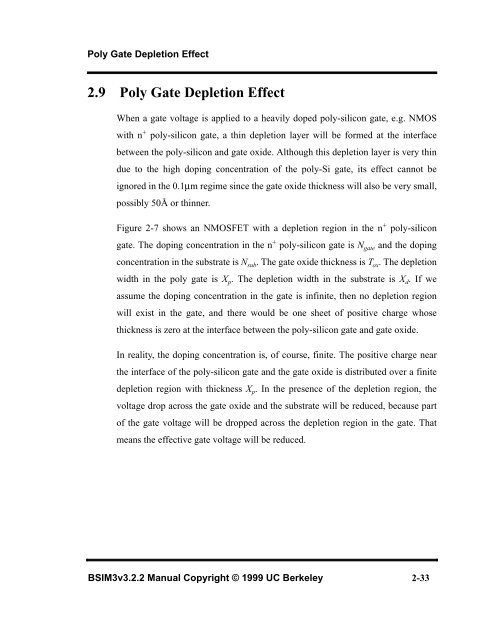 BSIM3v3.2.2 MOSFET Model - The University of Texas at Dallas