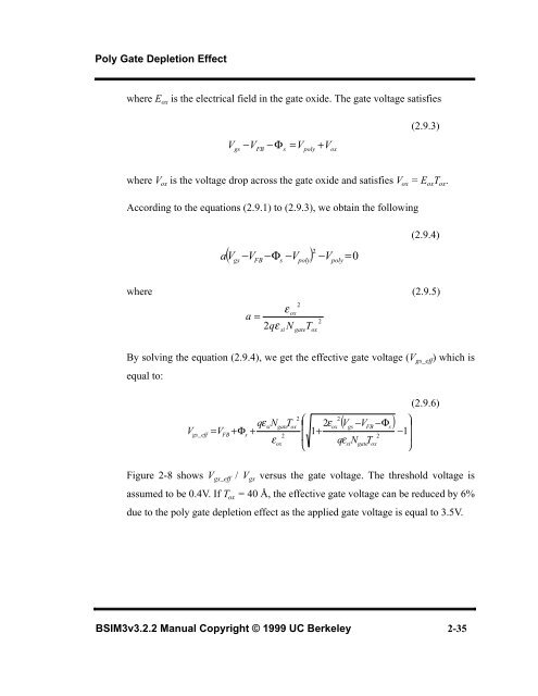 BSIM3v3.2.2 MOSFET Model - The University of Texas at Dallas