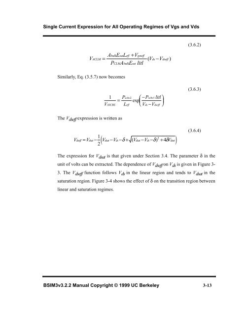 BSIM3v3.2.2 MOSFET Model - The University of Texas at Dallas