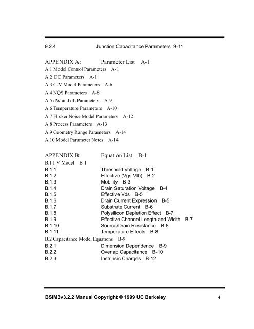 BSIM3v3.2.2 MOSFET Model - The University of Texas at Dallas