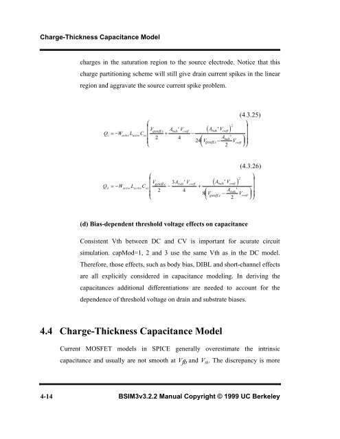 BSIM3v3.2.2 MOSFET Model - The University of Texas at Dallas