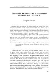 use of sail training ship in seafarers' professional education