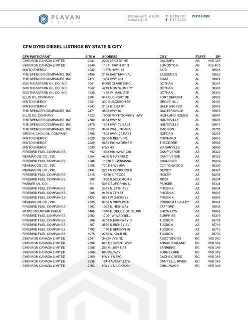 cfn dyed diesel listings by state & city - P-Fleet