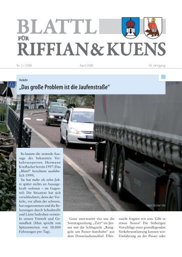 „Das große Problem ist die Jaufenstraße“