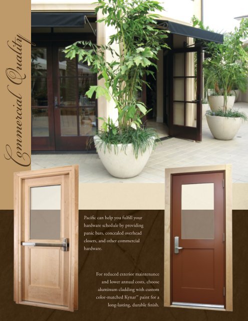 PRODUCT CATALOG - Pacific Architectural Millwork