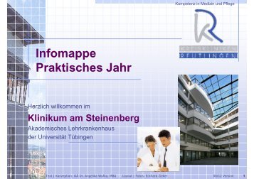 Klinikum am Steinenberg - Kreiskliniken Reutlingen Beruf & Karriere ...