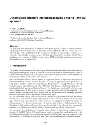 Dynamic soil-structure interaction applying a hybrid ITM/FEM ...