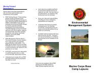 Environmental Management System, Marine Corps Base Camp ...