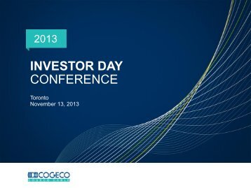 Cogeco Investor Day Presentation