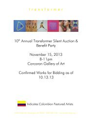 10th Annual Transformer Silent Auction & Benefit Party November ...