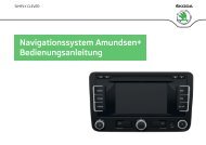 Navigationssystem Amundsen+ Bedienungsanleitung - Škoda Auto