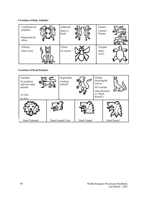 Middle Kingdom Pursuivants Handbook 2nd Edition - Midrealm ...