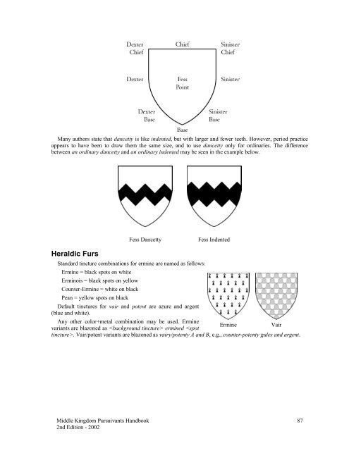 Middle Kingdom Pursuivants Handbook 2nd Edition - Midrealm ...