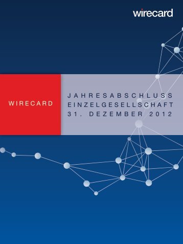 Jahresabschluss (Einzelabschluss) - Wirecard AG