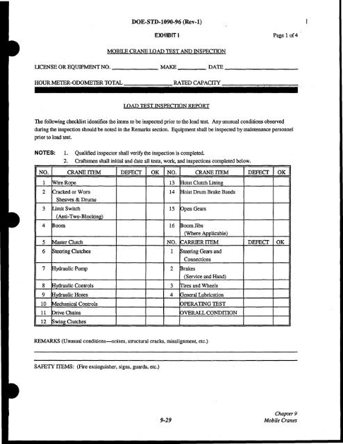 DOE-STD-1090-96, DOE Standard Hoisting and Rigging Manual ...