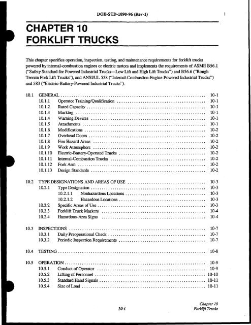 DOE-STD-1090-96, DOE Standard Hoisting and Rigging Manual ...